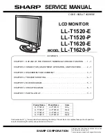 Sharp LL-T1520-E Service Manual предпросмотр