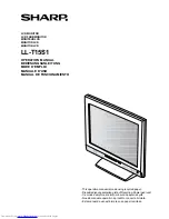 Preview for 1 page of Sharp LL-T15S1 - 15" LCD Monitor Operation Manual