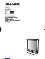 Предварительный просмотр 1 страницы Sharp LL-T17A3 Operation Manual