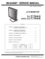 Sharp LL-T17A4-B Service Manual preview