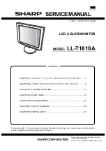 Предварительный просмотр 1 страницы Sharp LL-T1810A Service Manual