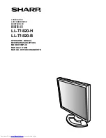 Preview for 1 page of Sharp LL-T1820-B Operation Manual