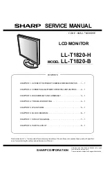 Preview for 1 page of Sharp LL-T1820-B Service Manual