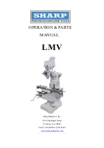 Sharp LMV Series Operations & Parts Manual preview