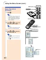 Предварительный просмотр 42 страницы Sharp M20X - Notevision Digital Video Projector Operation Manual