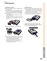 Предварительный просмотр 73 страницы Sharp M20X - Notevision Digital Video Projector Operation Manual