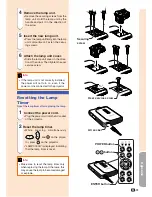 Предварительный просмотр 77 страницы Sharp M20X - Notevision Digital Video Projector Operation Manual