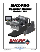 Sharp MAX-PRO 1182 Operator'S Manual preview