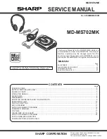 Preview for 1 page of Sharp MD-MS702MK Service Manual