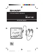 Предварительный просмотр 1 страницы Sharp MD-MT16E Operation Manual