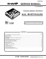 Предварительный просмотр 1 страницы Sharp MD-MT270HS/BK Service Manual
