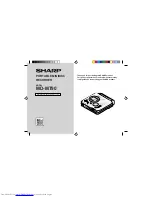 Предварительный просмотр 1 страницы Sharp MD-MT90 Operation Manual