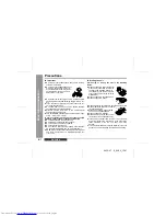 Предварительный просмотр 8 страницы Sharp MD-MT90W Operation Manual