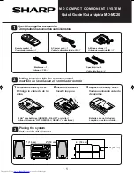 Предварительный просмотр 1 страницы Sharp MD-MX20 Quick Manual