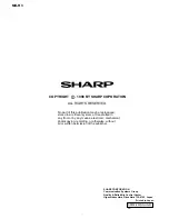 Предварительный просмотр 92 страницы Sharp MD-R3 Service Manual