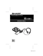 Sharp MD-S301 Operation Manual preview