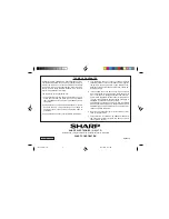 Preview for 48 page of Sharp MD-SR60E Operation Manual