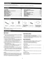 Preview for 3 page of Sharp MD-X3H Operation Manual