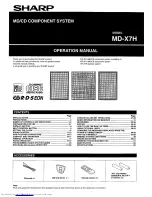 Sharp MD-X7H Operation Manual предпросмотр