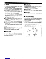 Предварительный просмотр 3 страницы Sharp MD-X7H Operation Manual