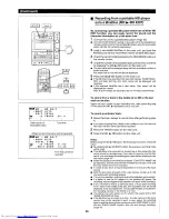 Предварительный просмотр 36 страницы Sharp MD-X7H Operation Manual