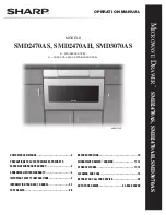 Sharp Microwave Drawer SMD3070ASY Operation Manual preview