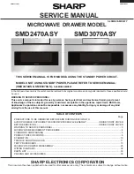 Sharp Microwave Drawer SMD3070ASY Service Manual preview