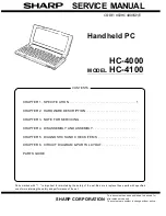 Preview for 1 page of Sharp Mobilon HC-4000 Service Manual