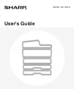 Preview for 1 page of Sharp MX-1800N User Manual