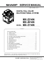 Sharp MX-2314N Service Manual preview