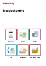 Preview for 1 page of Sharp MX 3070 Troubleshooting Manual