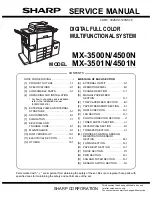 Sharp MX 3501N - Color Laser - Copier Service Manual preview