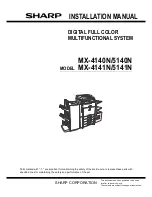 Sharp MX-4140N Installation Manual preview