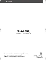 Preview for 8 page of Sharp MX-7001N Series Installation Manual