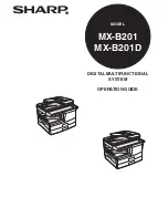 Preview for 1 page of Sharp MX-B201 Operation Manual