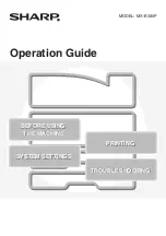 Предварительный просмотр 1 страницы Sharp MX-B380P Operation Manual