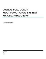 Sharp MX-C407F User Manual preview