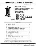 Sharp MX-FN10 Service Manual preview