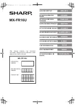 Sharp MX-FR16U Manual preview