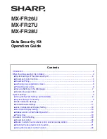 Sharp MX-FR26U Operation Manual preview