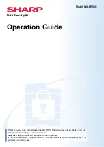 Предварительный просмотр 1 страницы Sharp MX-FR51U Operation Manual