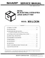 Preview for 1 page of Sharp MX-LCX3N Service Manual