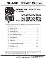 Sharp MX-M264N Service Manual preview