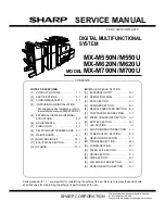 Sharp MX-M550N Service Manual preview