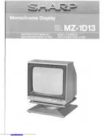 Sharp MZ-1D13 Instruction Manual предпросмотр