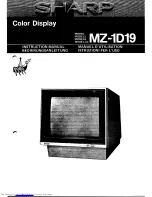 Sharp MZ-1D19 Instruction Manual preview