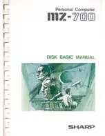 Sharp MZ-2Z009 Basic Manual preview