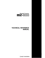 Preview for 2 page of Sharp MZ-800 Technical Reference And User'S Manual