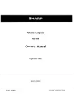 Preview for 2 page of Sharp MZ-80B Owner'S Manual