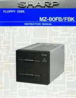 Sharp MZ-80FB Instruction Manual preview